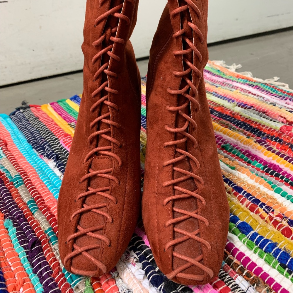 Cape Robbin Lace up Booties.